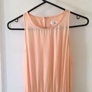 Long flowing peach Lou & Grey dress